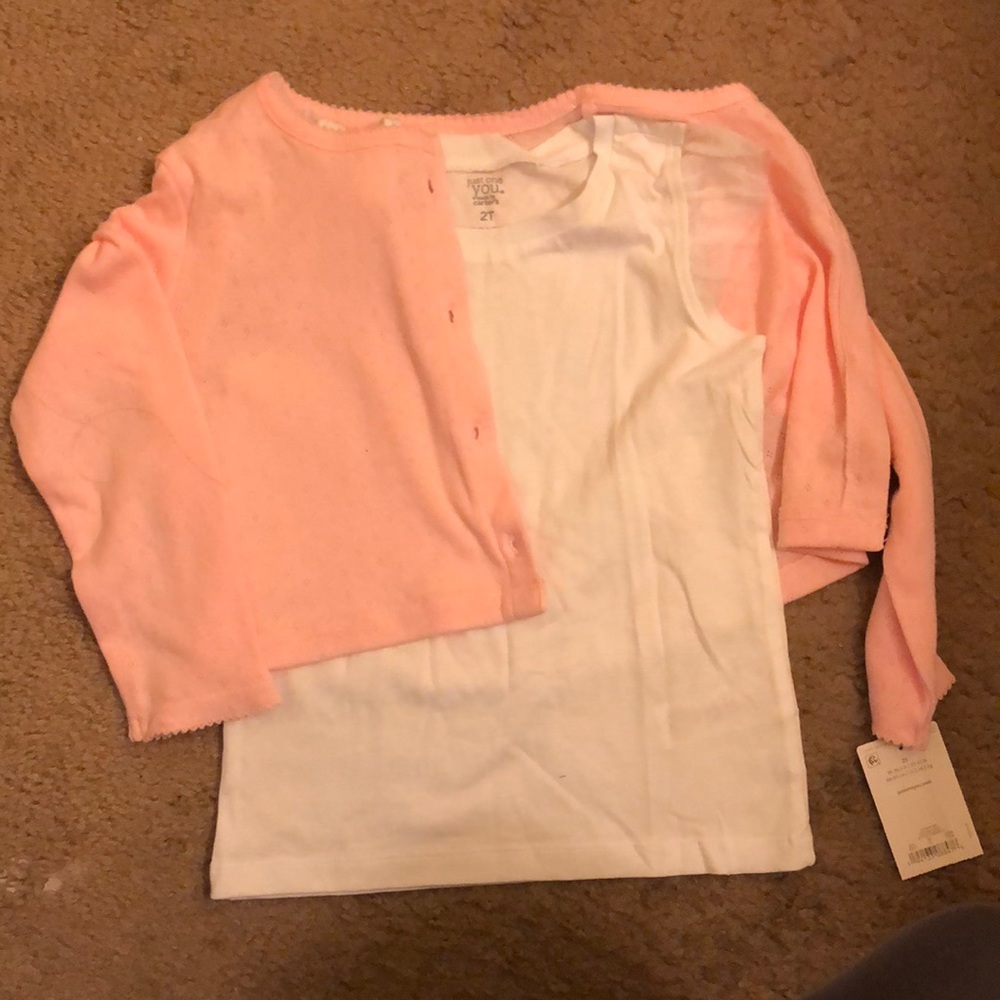 Cardigan and tee set